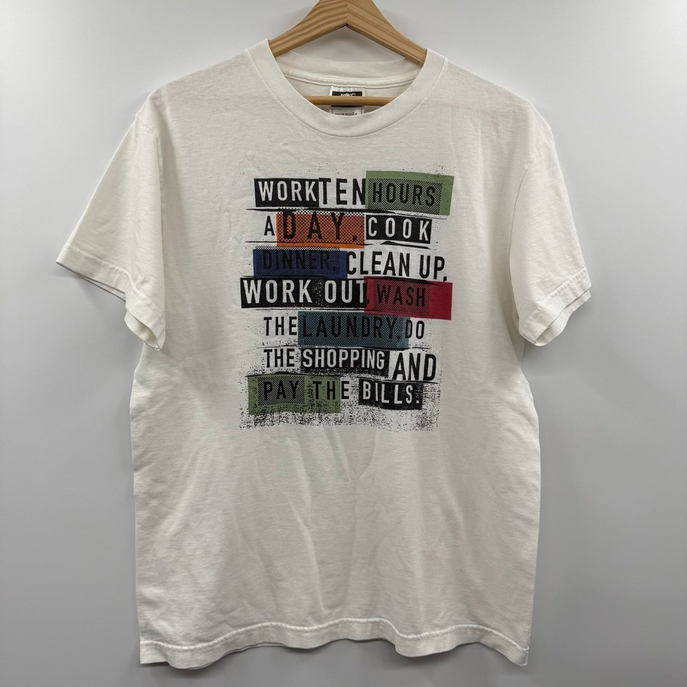 Vintage women's Nike MADE IN USA funny graphic tshirt‎ size small